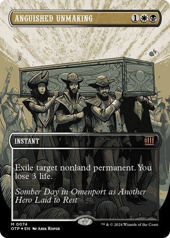 Anguished Unmaking (Textured Foil) [Outlaws of Thunder Junction: Breaking News]