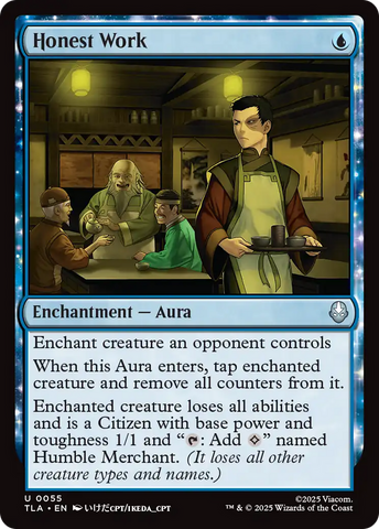 Honest Work [Avatar: The Last Airbender]