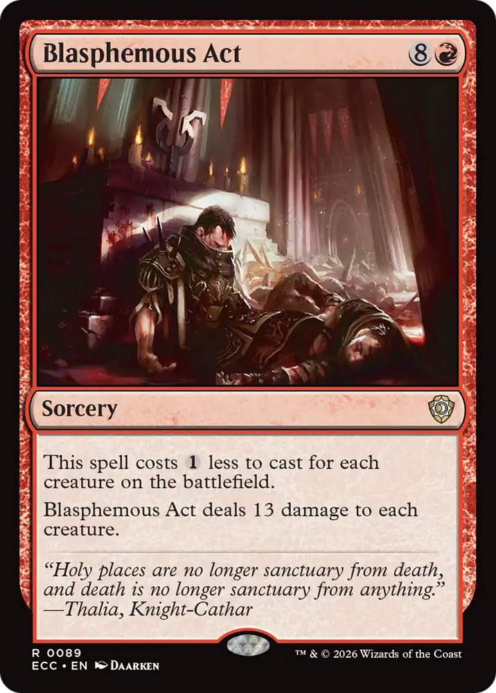 Blasphemous Act [Lorwyn Eclipsed Commander]