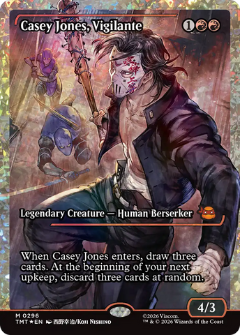 Casey Jones, Vigilante (0296) (Showcase) (Fracture Foil) [Teenage Mutant Ninja Turtles]