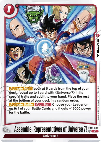 Assemble, Representatives of Universe 7! (FB01-030) [Awakened Pulse]