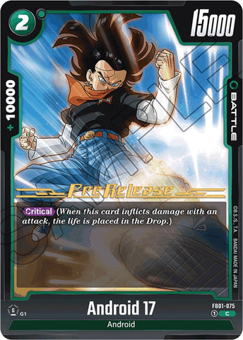 Android 17 (FB01-075) [Awakened Pulse Pre-Release Cards]