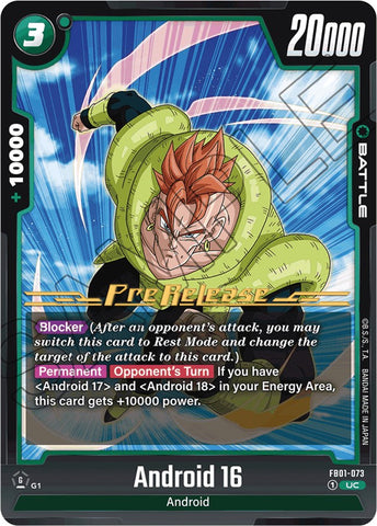 Android 16 (FB01-073) [Awakened Pulse Pre-Release Cards]