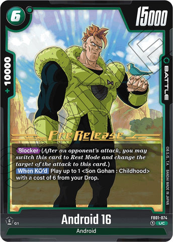 Android 16 (FB01-074) [Awakened Pulse Pre-Release Cards]