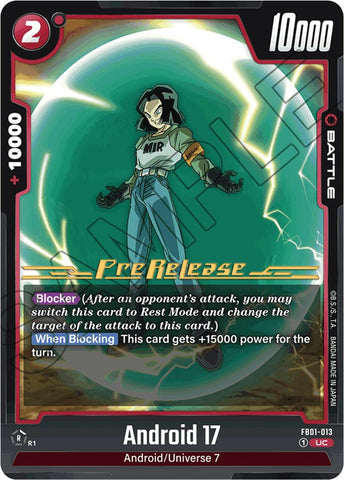 Android 17 (FB01-013) [Awakened Pulse Pre-Release Cards]