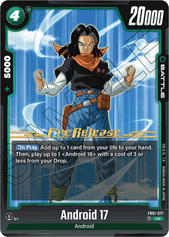 Android 17 (FB01-077) [Awakened Pulse Pre-Release Cards]