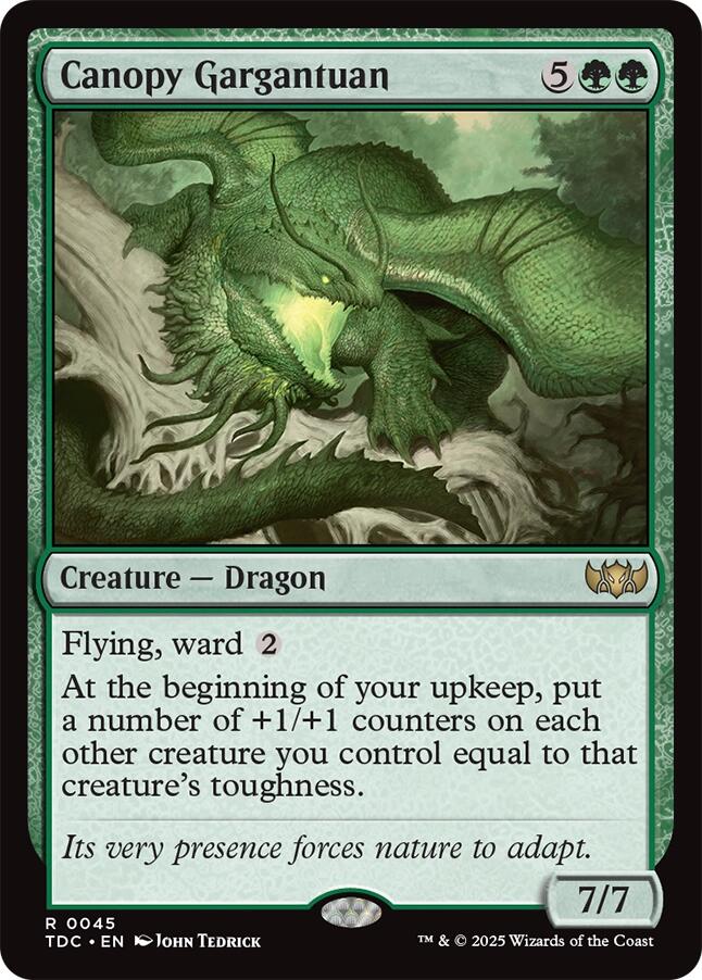 Canopy Gargantuan [Tarkir: Dragonstorm Commander]