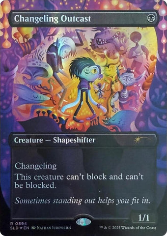 Changeling Outcast (Rainbow Foil) [Secret Lair Drop Series]