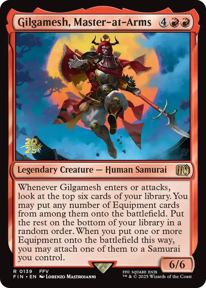 Gilgamesh, Master-at-Arms [FINAL FANTASY Prerelease Promo]