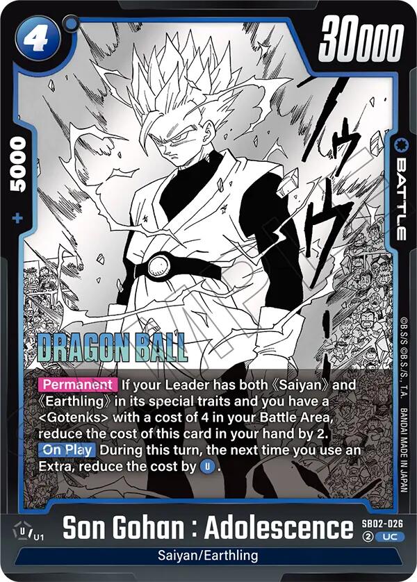 Son Gohan : Adolescence [Manga Booster 02]
