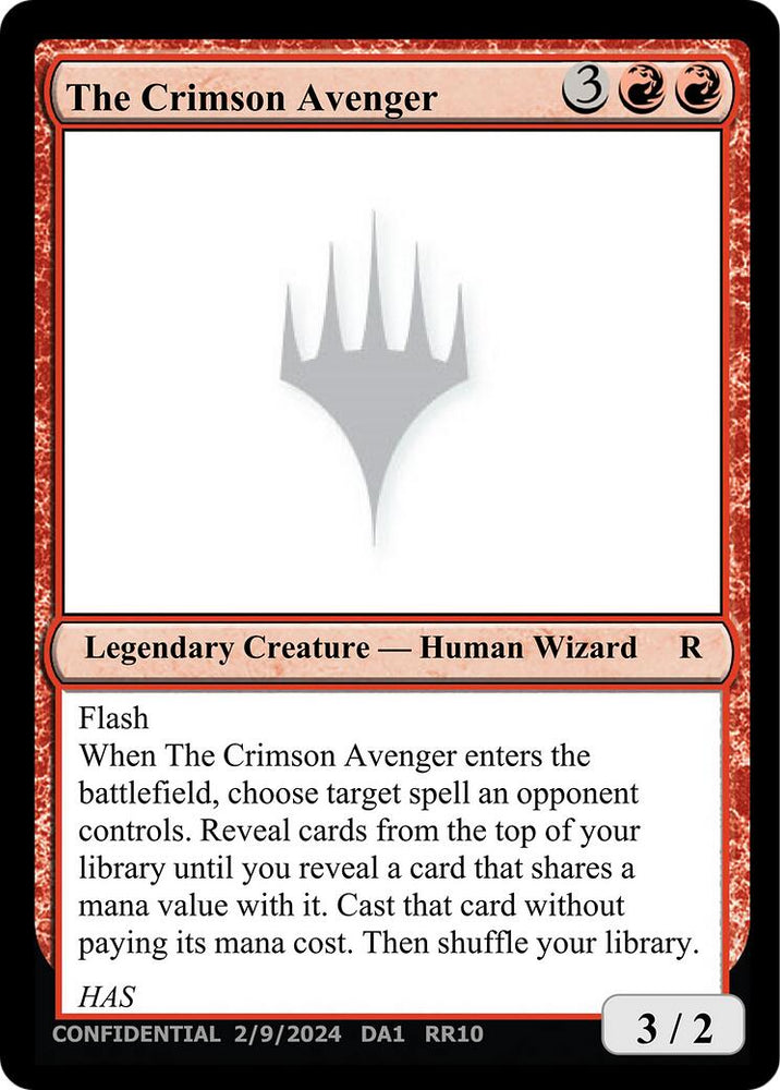 The Crimson Avenger [Unknown Event]