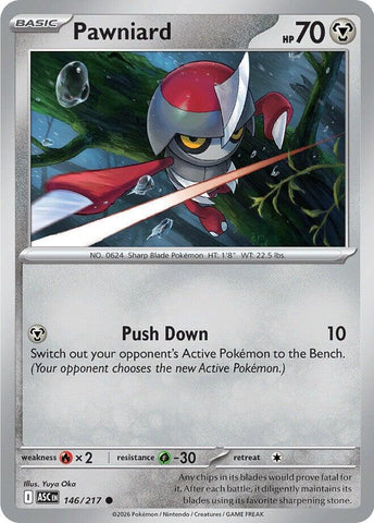 Pawniard (146/217) [Mega Evolution: Ascended Heroes]