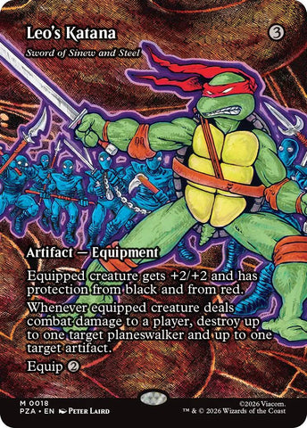 Leo's Katana - Sword of Sinew and Steel (Borderless) [Teenage Mutant Ninja Turtles Eternal-Legal]