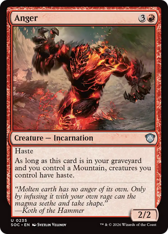 Anger [Secrets of Strixhaven Commander]