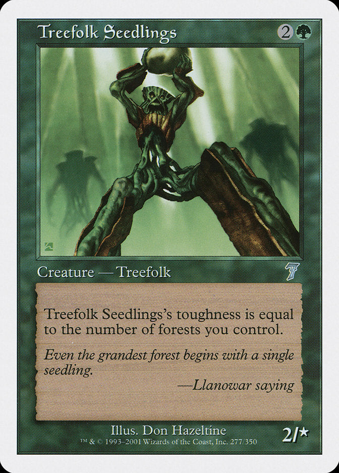 Treefolk Seedlings [Seventh Edition]