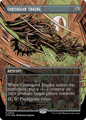 Contagion Engine (Textured Foil) [Outlaws of Thunder Junction: Breaking News]