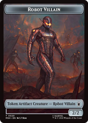 Soldier // Robot Villain Double-Sided Token [Marvel Super Heroes Tokens]