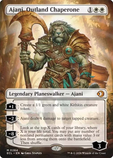 Ajani, Outland Chaperone (Borderless) [Lorwyn Eclipsed]