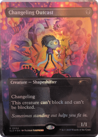 Changeling Outcast (Rainbow Foil) [Secret Lair Drop Series]