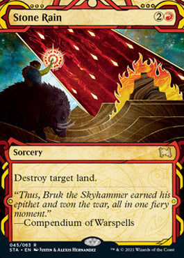Stone Rain (Foil Etched) [Strixhaven: Mystical Archive]
