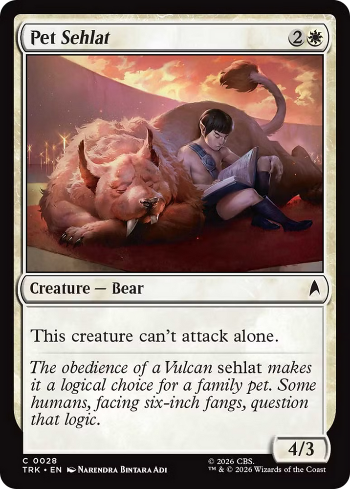 Pet Sehlat [Star Trek]