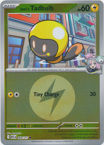 Iono's Tadbulb (069/217) (Energy Symbol Pattern) [Mega Evolution: Ascended Heroes]