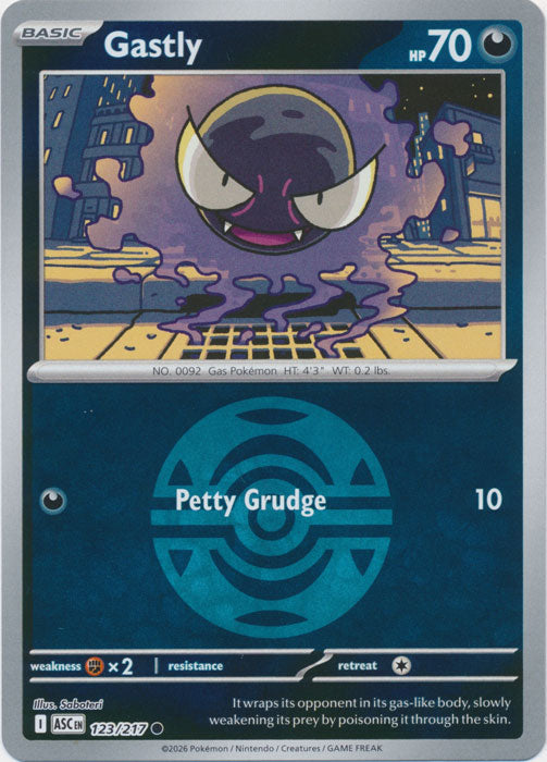 Gastly (123/217) (Dusk Ball) [Mega Evolution: Ascended Heroes]