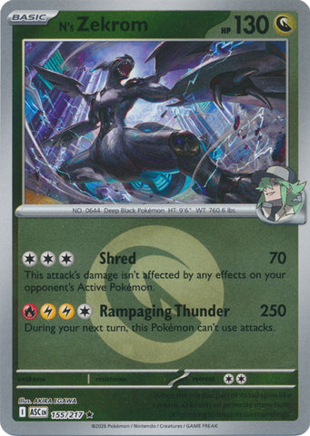 N's Zekrom (155/217) (Energy Symbol Pattern) [Mega Evolution: Ascended Heroes]