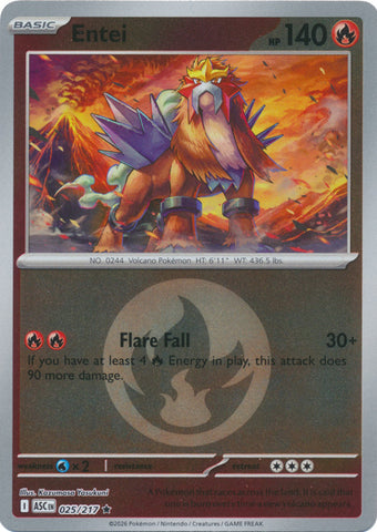 Entei (025/217) (Energy Symbol Pattern) [Mega Evolution: Ascended Heroes]