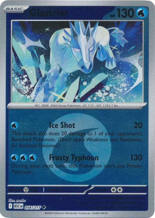 Glastrier (054/217) (Energy Symbol Pattern) [Mega Evolution: Ascended Heroes]