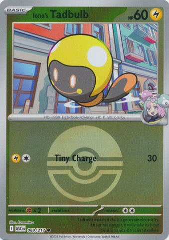 Iono's Tadbulb (069/217) (Poke Ball) [Mega Evolution: Ascended Heroes]