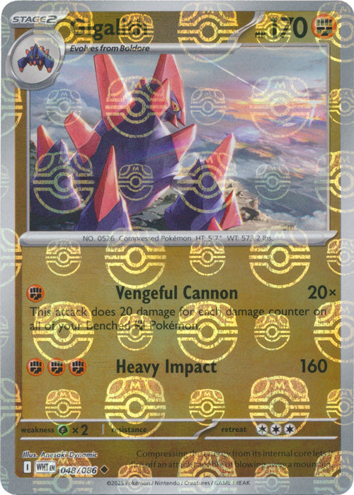 Gigalith (048/086) (Master Ball Pattern) [Scarlet & Violet: White Flare]