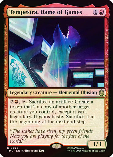 Tempestra, Dame of Games (Surge Foil) [Teenage Mutant Ninja Turtles Commander]