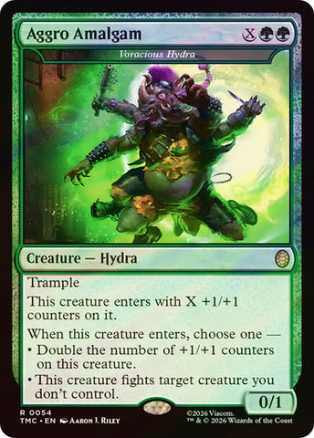 Aggro Amalgam - Voracious Hydra (Surge Foil) [Teenage Mutant Ninja Turtles Commander]