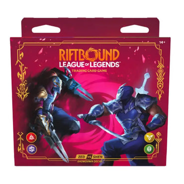 Riftbound Vendetta Showdown Zed VS Shen Deck Display (English)