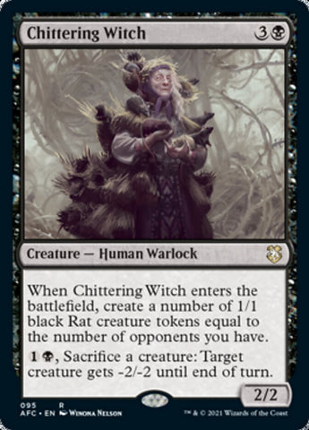 Chittering Witch [Dungeons & Dragons: Adventures in the Forgotten Realms Commander]