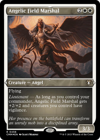 Angelic Field Marshal (Foil Etched) [Commander Masters]