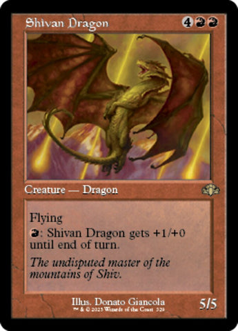 Shivan Dragon (Retro) [Dominaria Remastered]