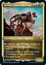 Gnostro, Voice of the Crags (Foil Etched) [Commander Legends]