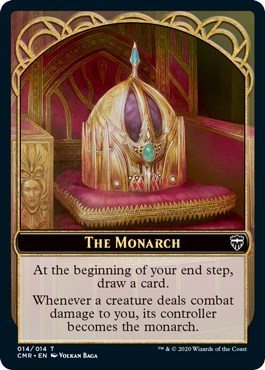 The Monarch // Treasure Double-sided Token [Commander Legends]