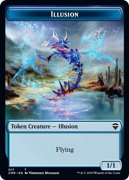 Illusion // Saproling Double-sided Token [Commander Legends]