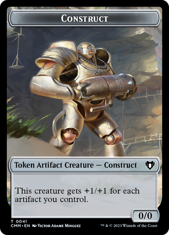 City's Blessing // Construct (41) Double-Sided Token [Commander Masters Tokens]