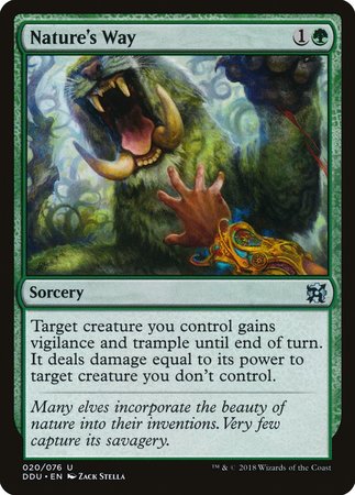 Nature's Way [Duel Decks: Elves vs. Inventors]