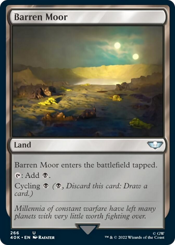 Barren Moor (Surge Foil) [Universes Beyond: Warhammer 40,000]