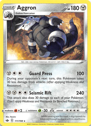 Aggron (111/198) [Sword & Shield: Chilling Reign]