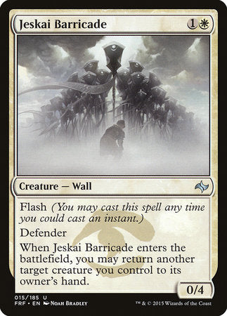 Jeskai Barricade [Fate Reforged]