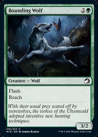 Bounding Wolf [Innistrad: Midnight Hunt]