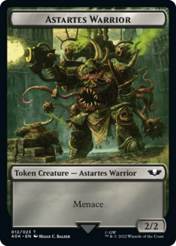 Astartes Warrior // Plaguebearer of Nurgle [Universes Beyond: Warhammer 40,000 Tokens]