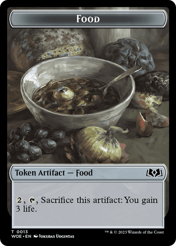 Rat // Food (0013) Double-Sided Token [Wilds of Eldraine Tokens]