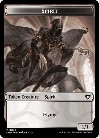 Spirit (0039) // Goblin Double-Sided Token [Commander Masters Tokens]